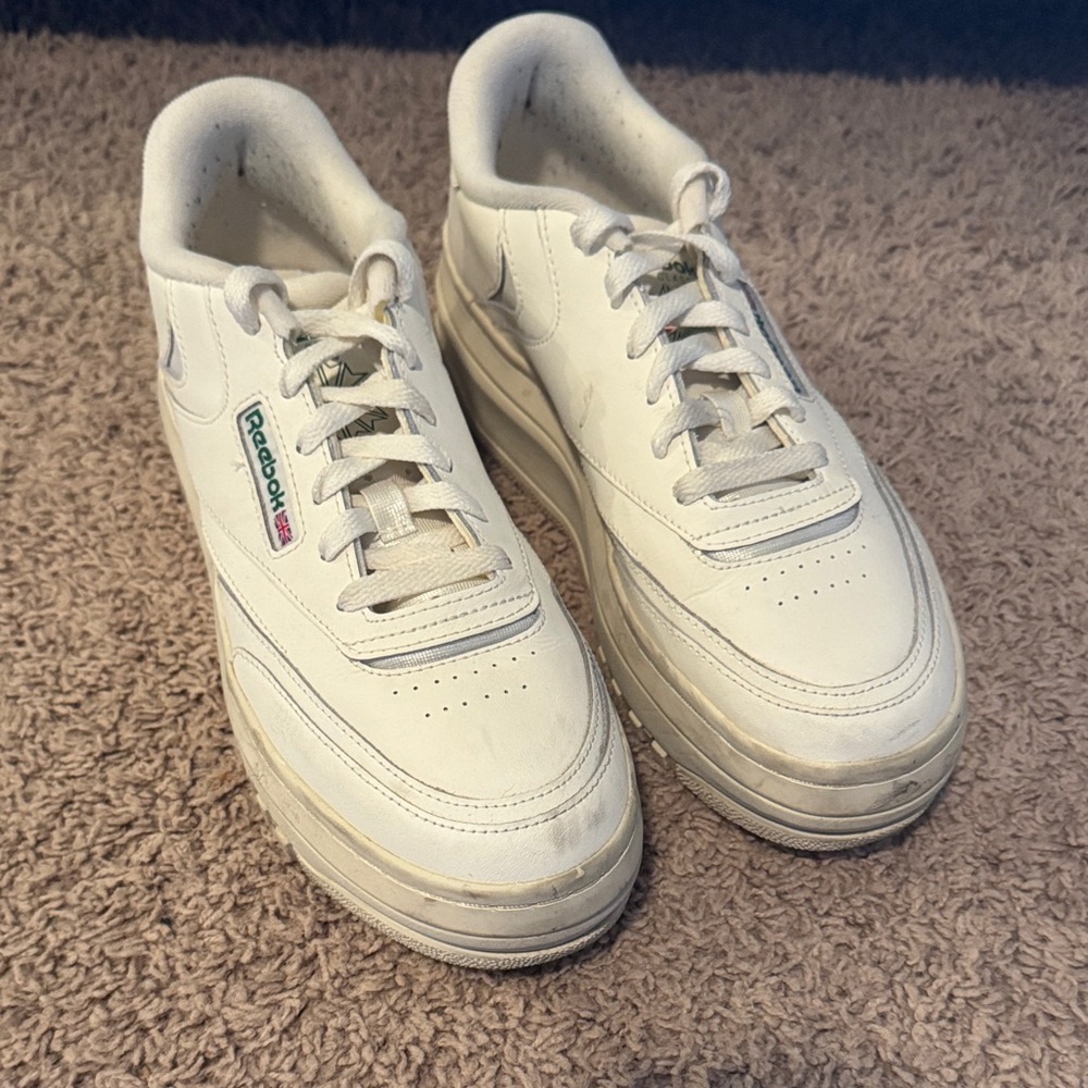 Reebok Women's Club C Extra Platform Sneakers